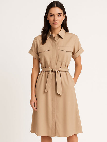 Mara | Pocket Belted Shirtwaist Dress