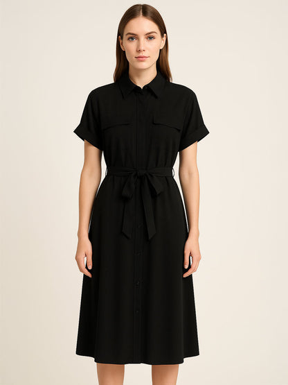 Mara | Pocket Belted Shirtwaist Dress